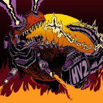 su32426 Hipflask Virgins Electric Dinosaur Electric Dinosaur high res FINAL